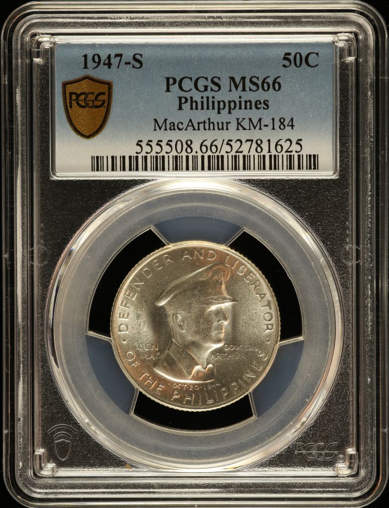 Philippines 50 Centavos 1947 S KM-184 PCGS MS66 0150214