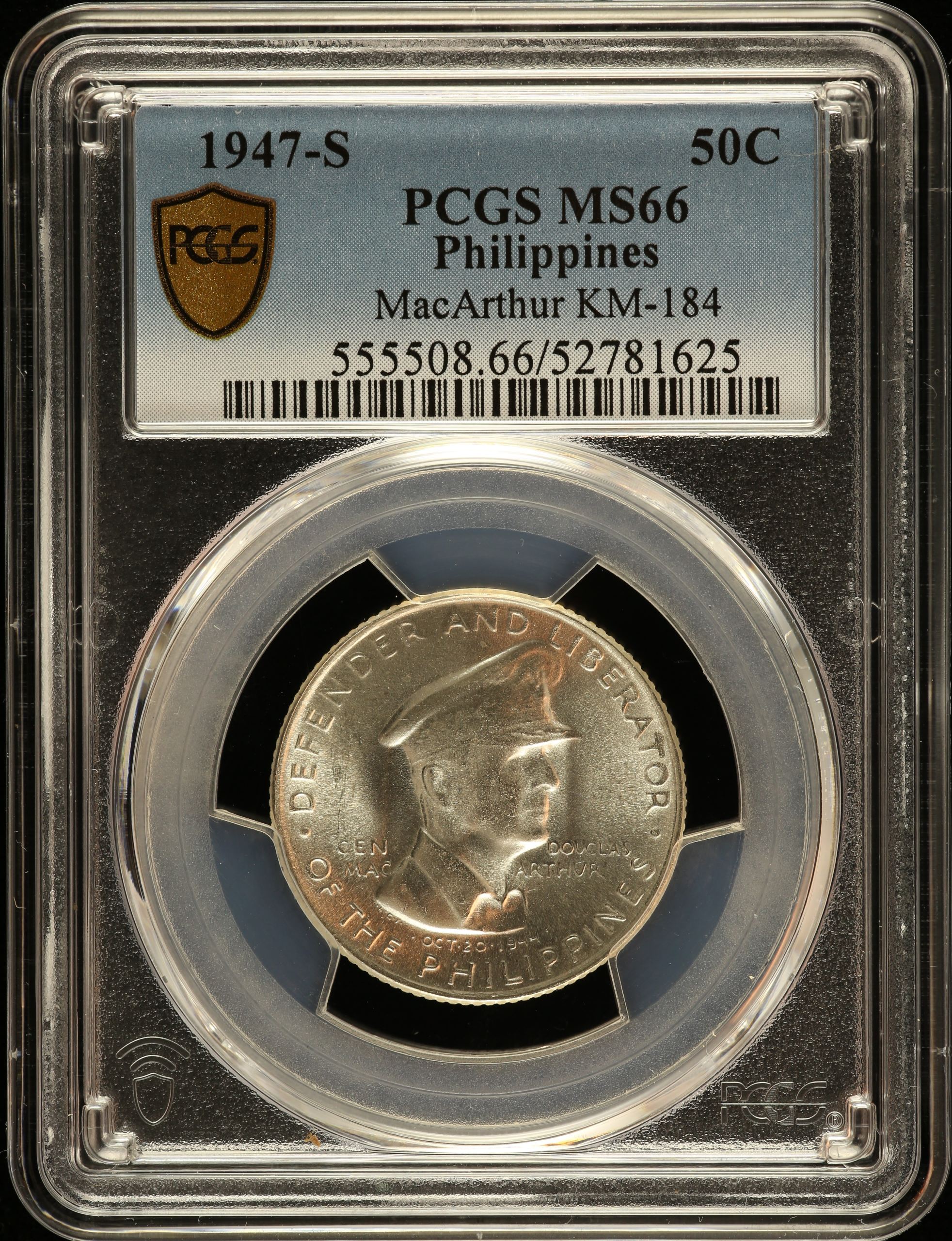 Philippines 50 Centavos 1947 S KM-184 PCGS MS66 0150214
