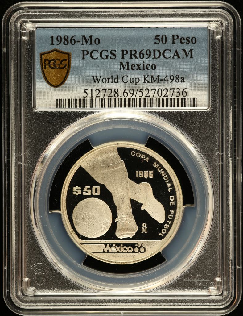 Modern Silver & Minors 50 Peso 1986 Mo KM-498a PCGS PR69DCAM 0150744