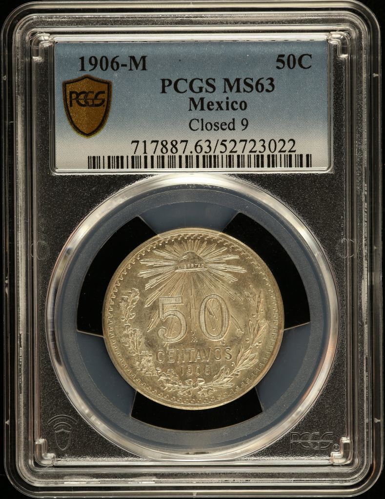 Modern Silver & Minors 50 Centavo 1906 M PCGS MS63 0151004
