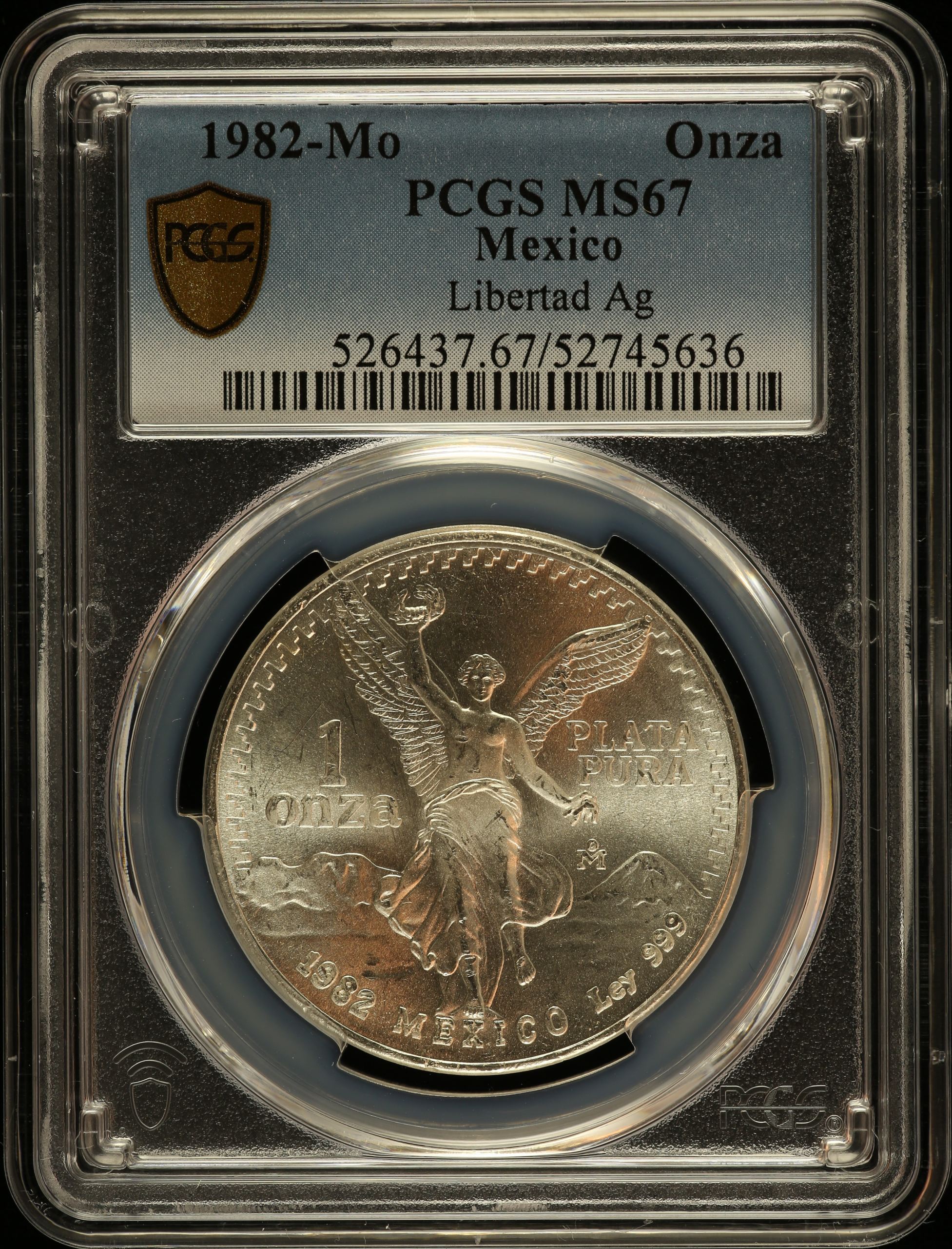 Modern Silver & Minors Onza 1982 Mo PCGS MS67 0149902