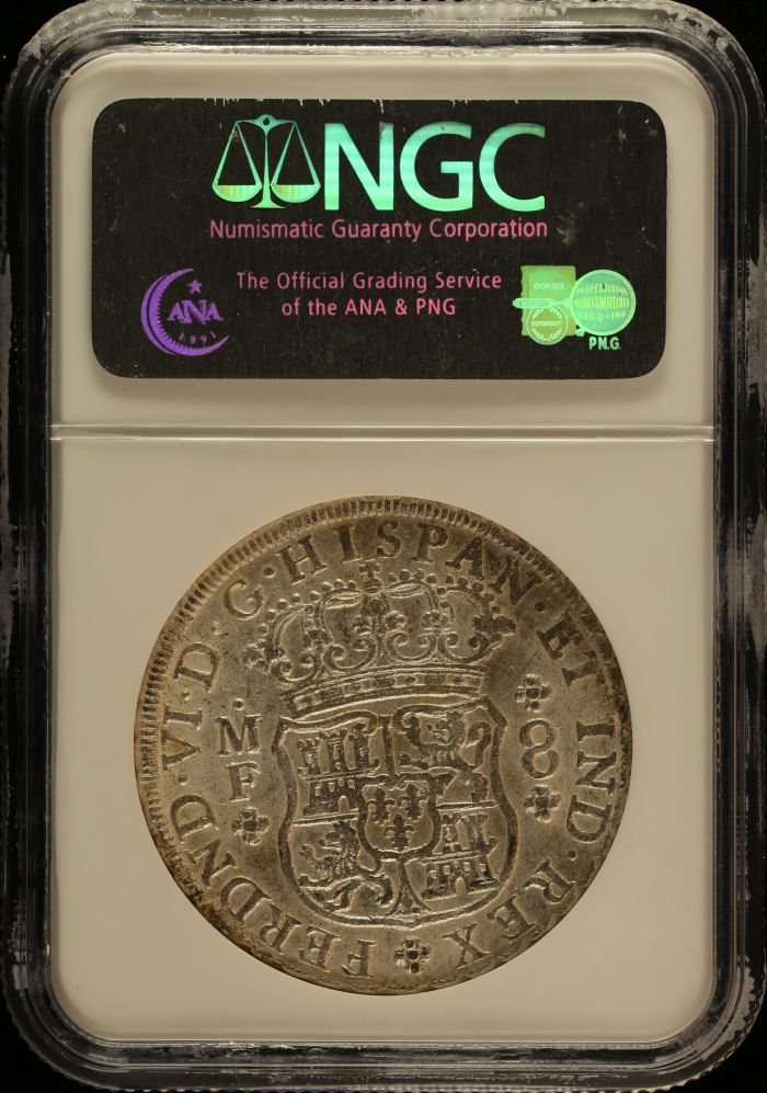 Colonial Silver & Minors 8 Reales 1753 Mo MF NGC MS61 0151631Colonial Silver & Minors 8 Reales 1753 Mo MF NGC MS61 0151631 - Image 2