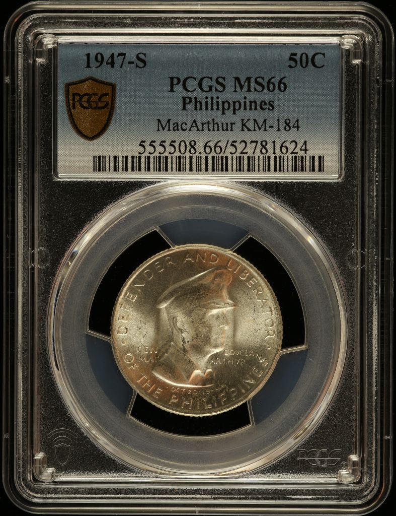Philippines 50 Centavos 1947 S KM-184 PCGS MS66 0150215