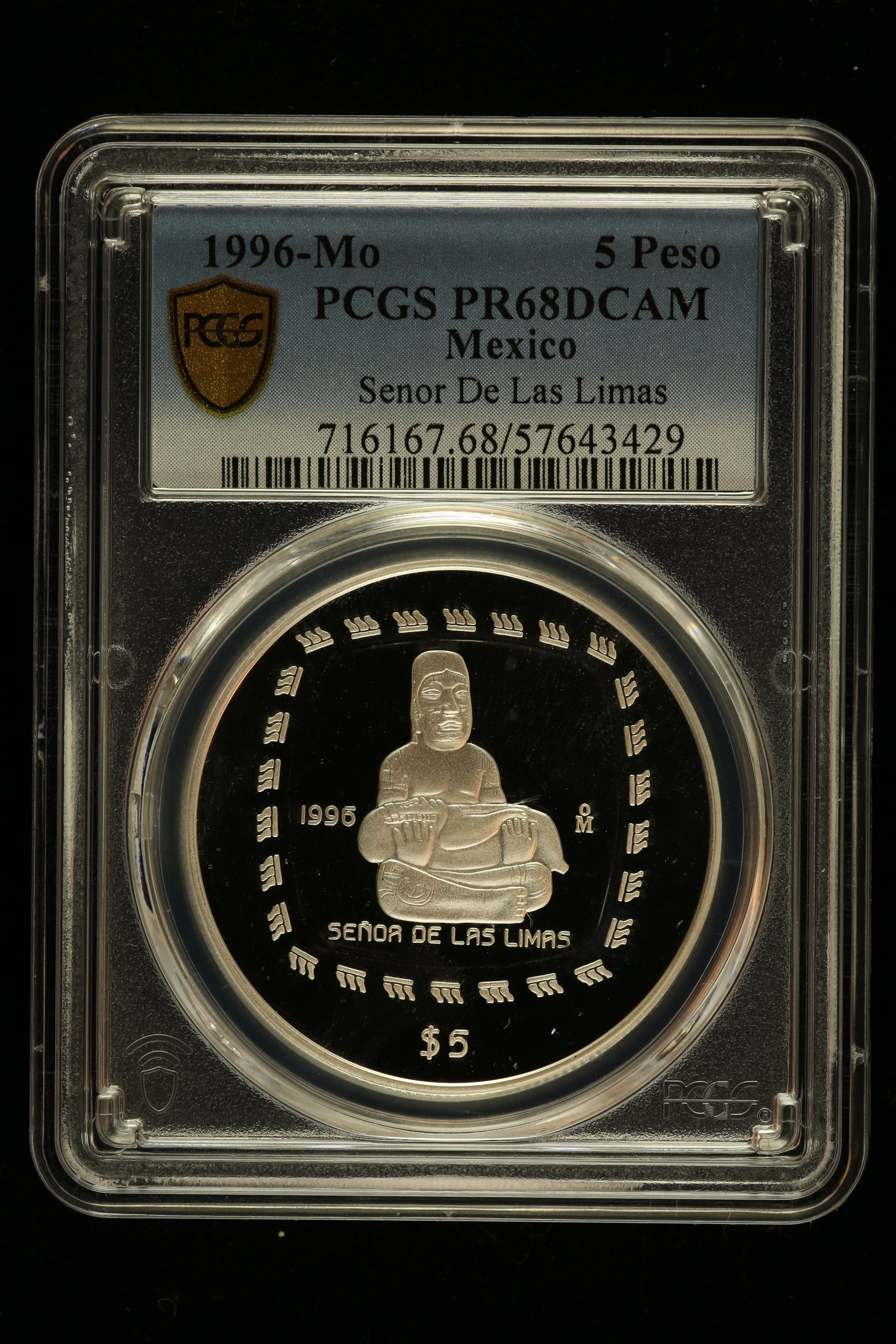 Modern Silver & Minors 5 Peso 1996 Mo PCGS PR68DCAM 0150461