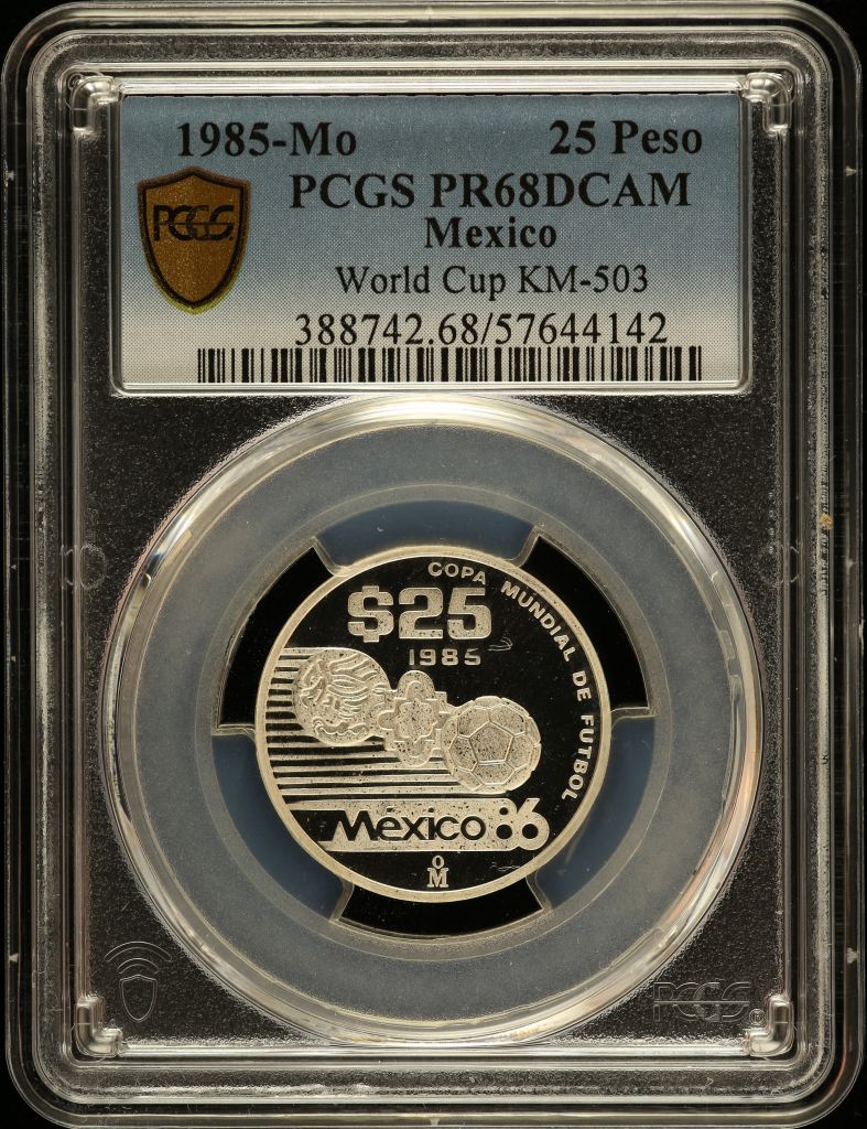 Modern Silver & Minors 25 Peso 1985 Mo KM-503 PCGS PR68DCAM 0150577