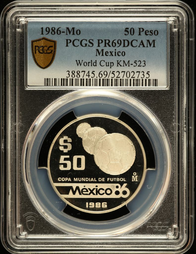 Modern Silver & Minors 50 Peso 1986 Mo KM-523 PCGS PR69DCAM 0150745