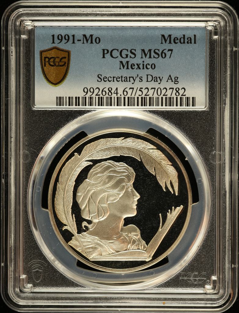 Medals & Tokens Secretary s Day Silver Medal 1991 Mo PCGS MS67 0150773