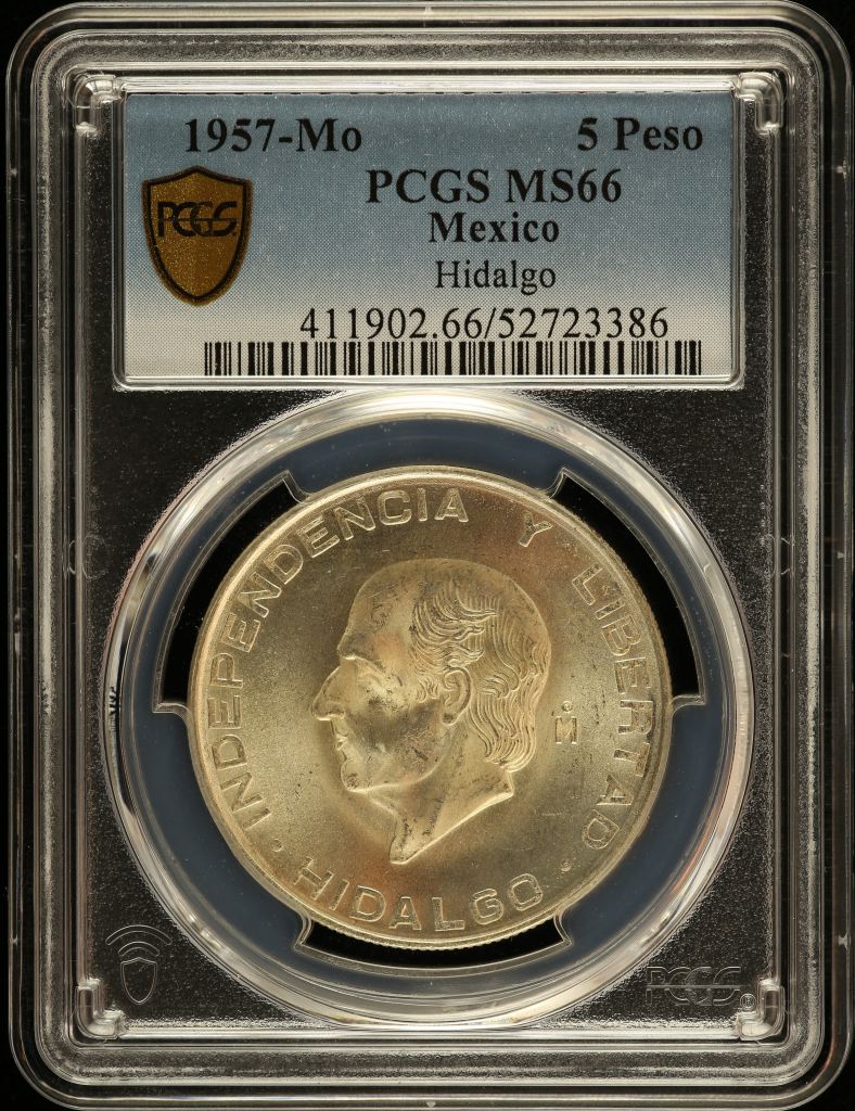 Modern Silver & Minors 5 Peso 1957 Mo PCGS MS66 0151005