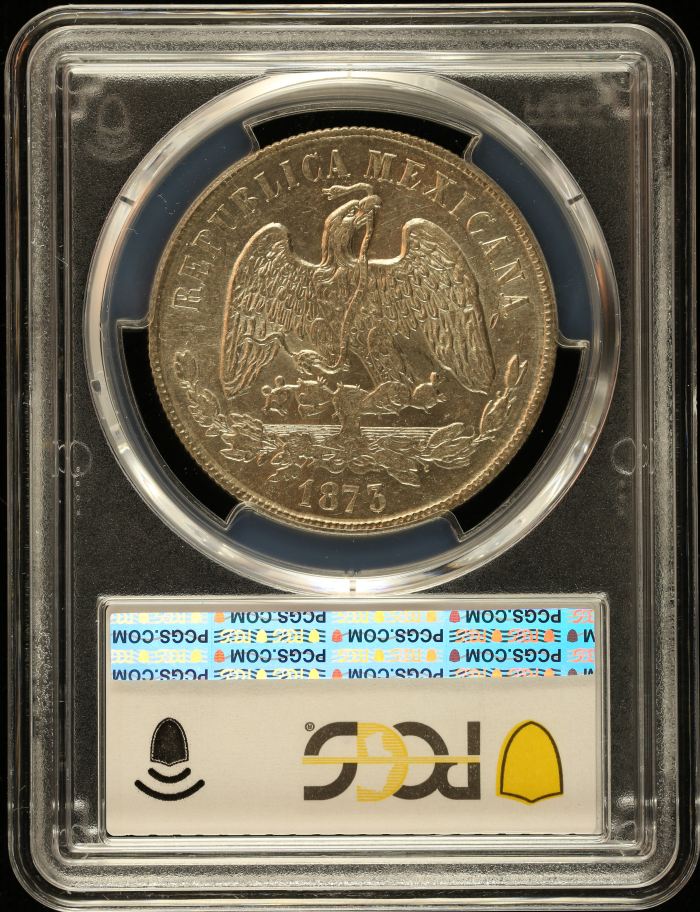 Republic Silver & Minors Peso 1873 Go S KM-408.4 PCGS MS60 0151015Republic Silver & Minors Peso 1873 Go S KM-408.4 PCGS MS60 0151015 - Image 2
