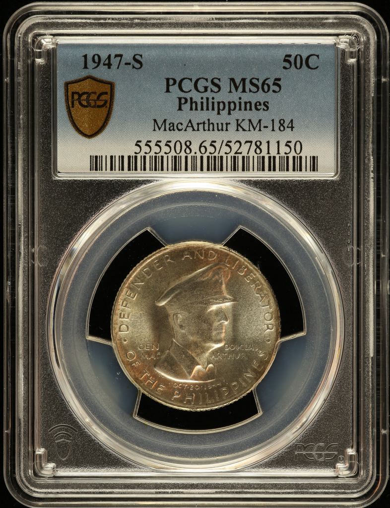 Philippines 50 Centavos 1947 S KM-184 PCGS MS65 0150216