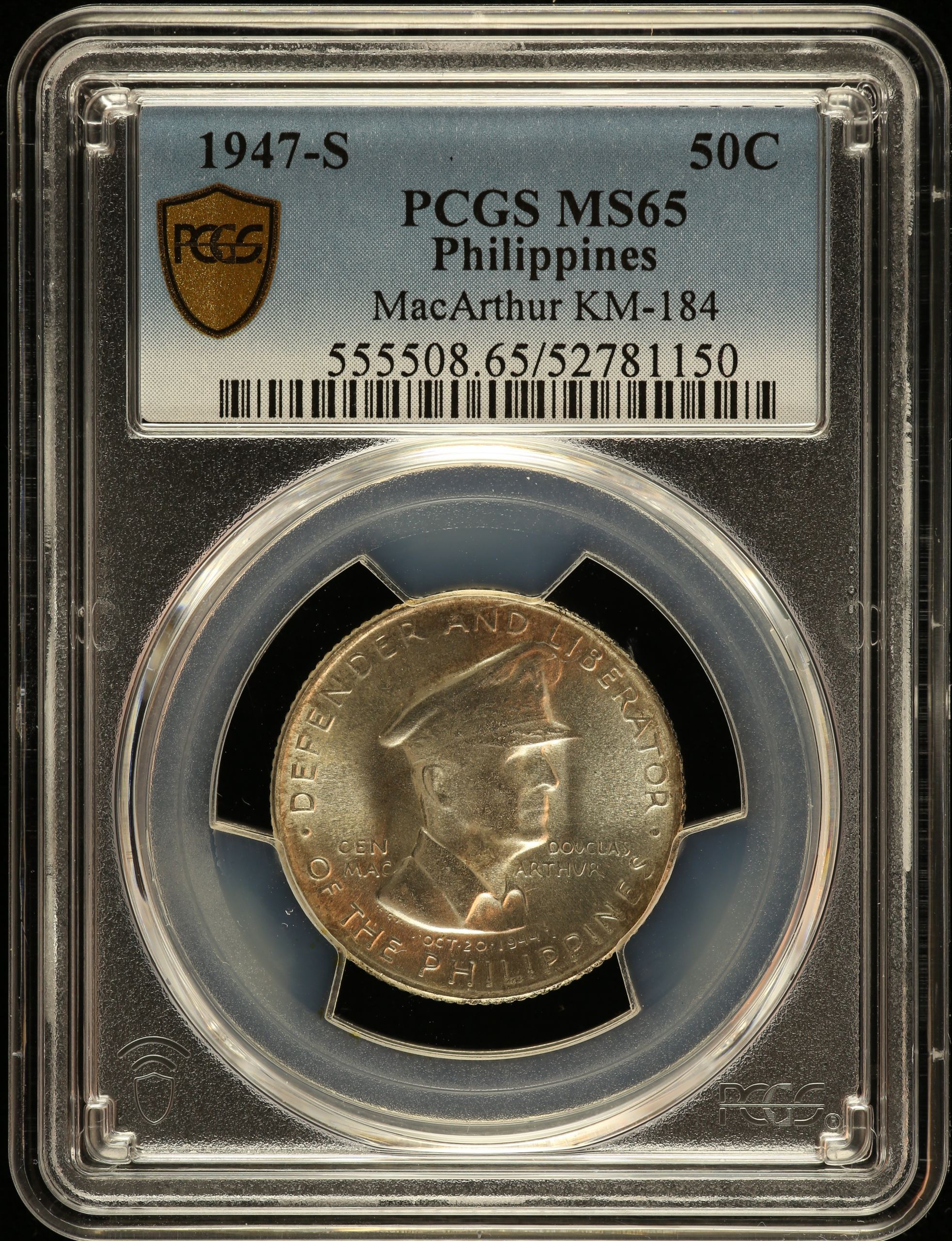 Philippines 50 Centavos 1947 S KM-184 PCGS MS65 0150216