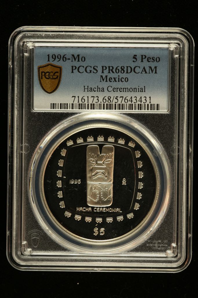 Modern Silver & Minors 5 Peso 1996 Mo PCGS PR68DCAM 0150462