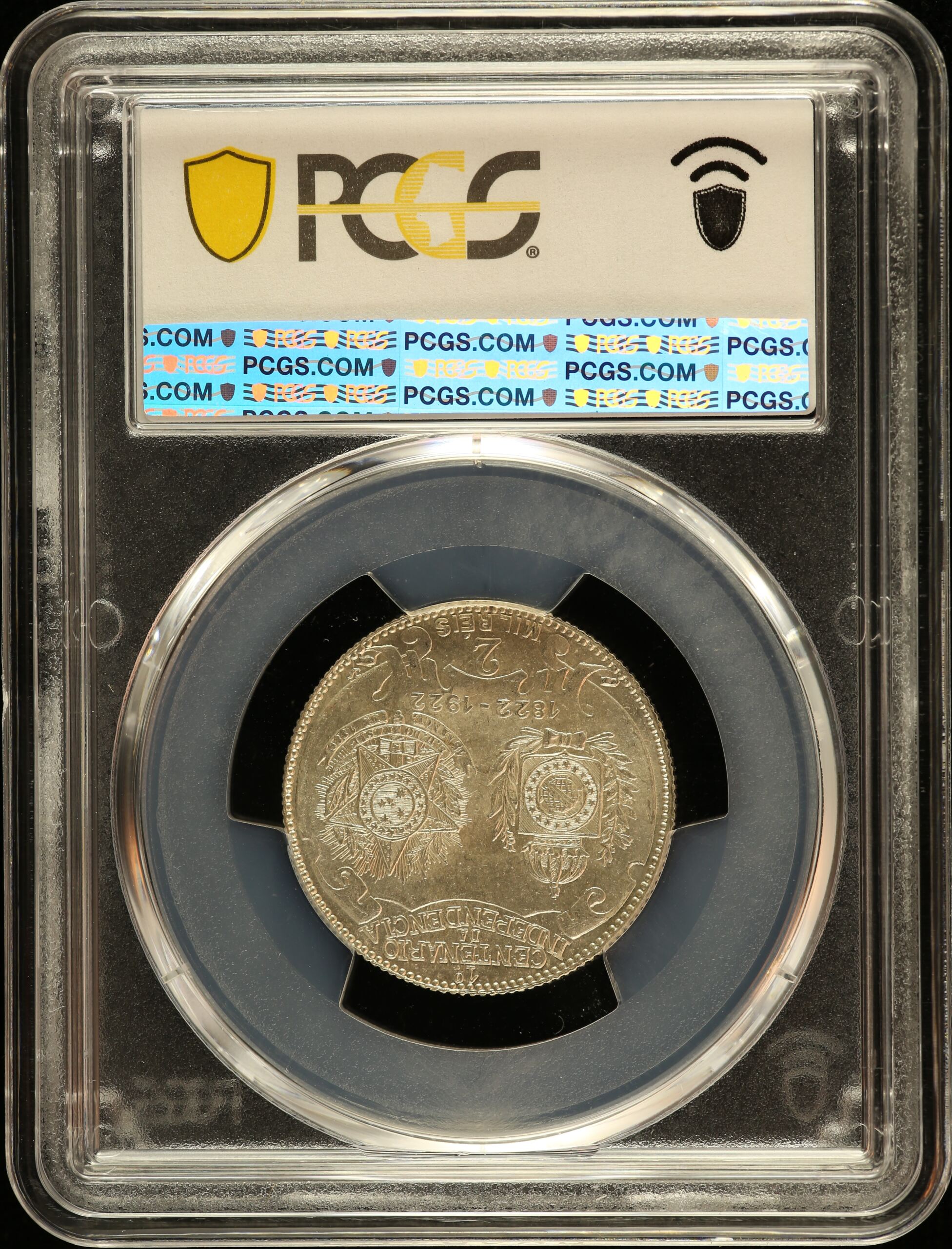 Brazil Latin American Coins Brazil 2,000 Reis 1922 PCGS MS63 0151117 Brazil 2,000 Reis 1922 PCGS MS63 0151117Brazil 2,000 Reis 1922 PCGS MS63 0151117 - Image 2