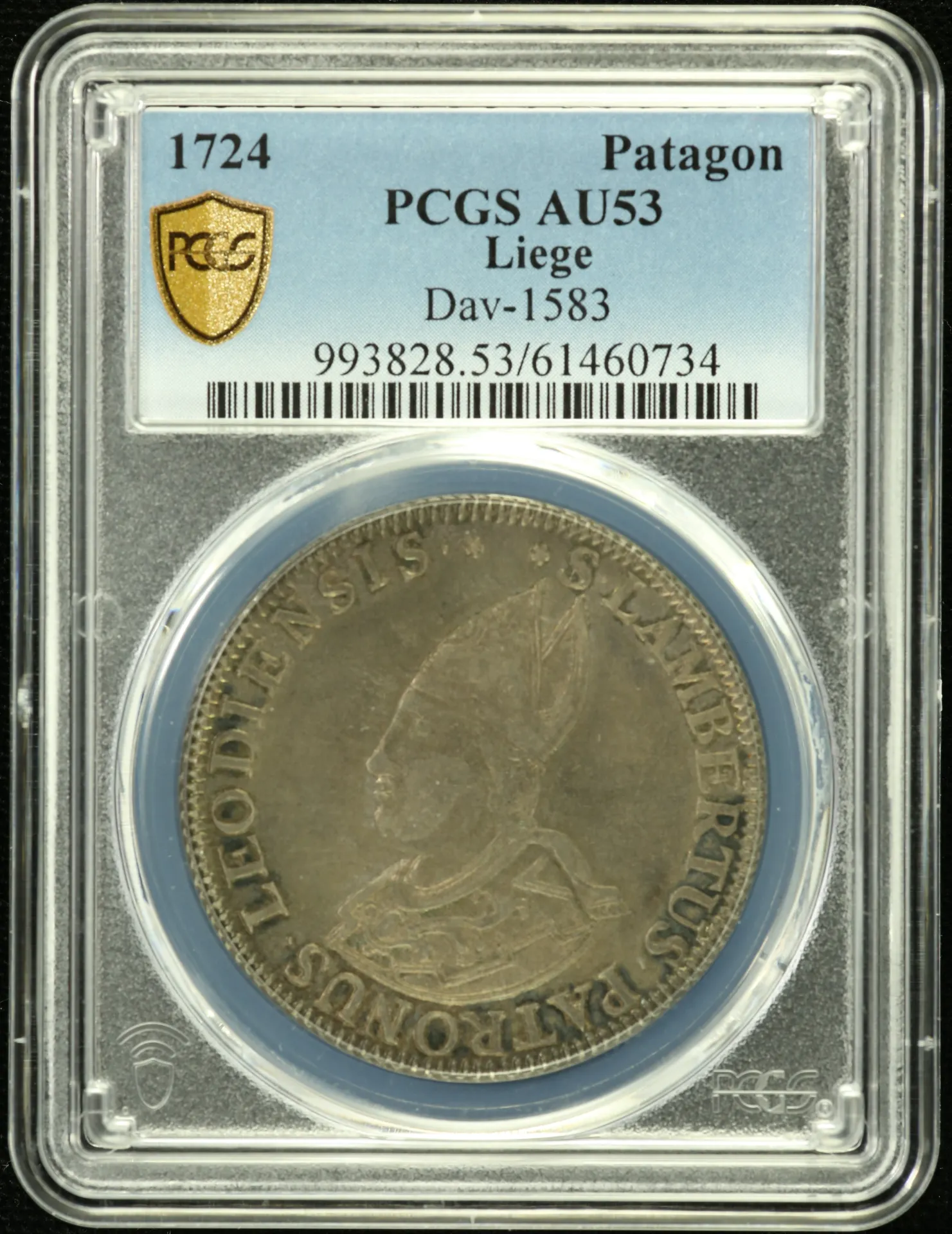 Belgium Europe World Coins Belgium Patagon 1724 Leige PCGS AU53 DAV-1583 0151688 Belgium Patagon 1724 Leige PCGS AU53 DAV-1583 0151688Belgium Patagon 1724 Leige PCGS AU53 DAV-1583 0151688
