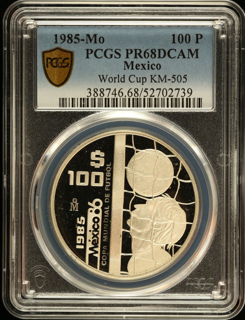 Modern Silver & Minors 100 Peso 1985 Mo KM-505 PCGS PR68DCAM 0150747