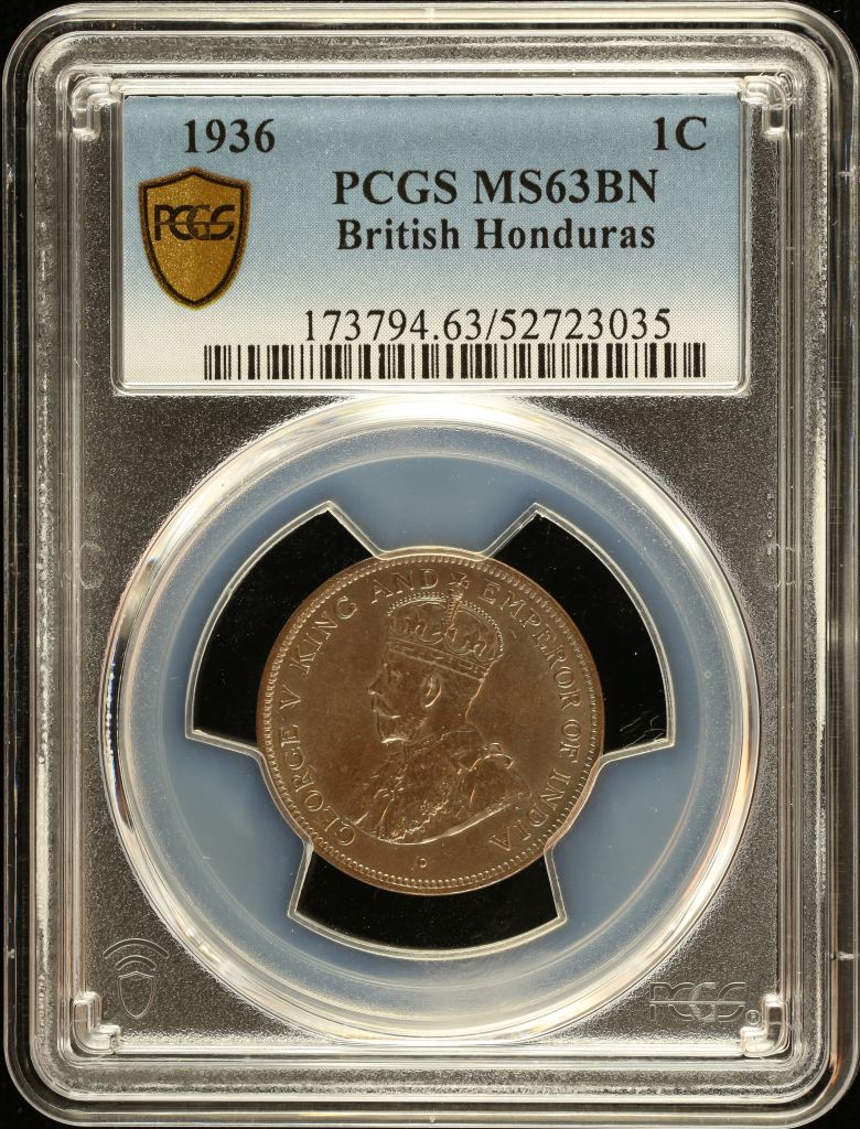 British Honduras Centavo 1936 PCGS MS63BN 0151025