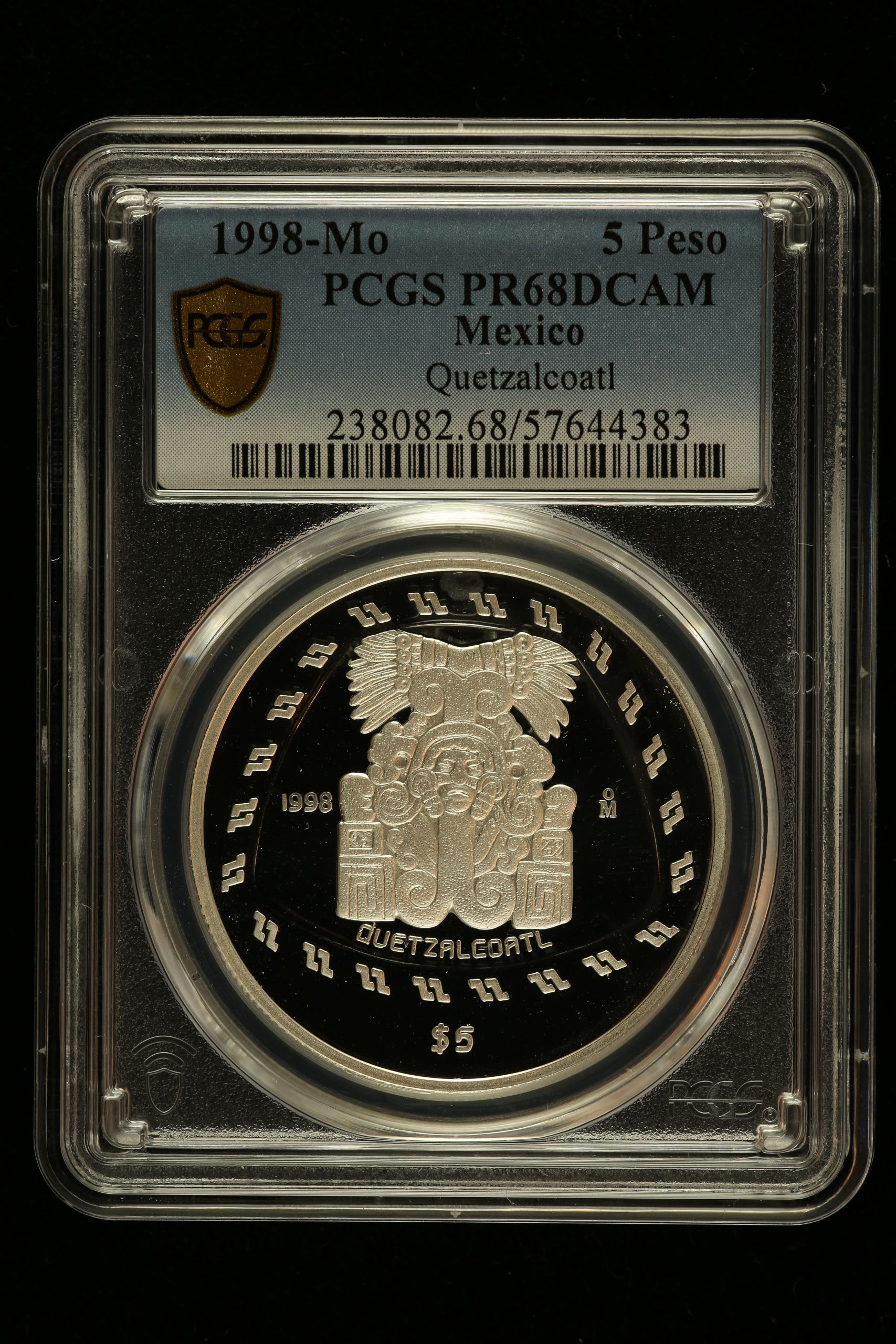 Modern Silver & Minors 5 Peso 1998 Mo PCGS PR68DCAM 0150464
