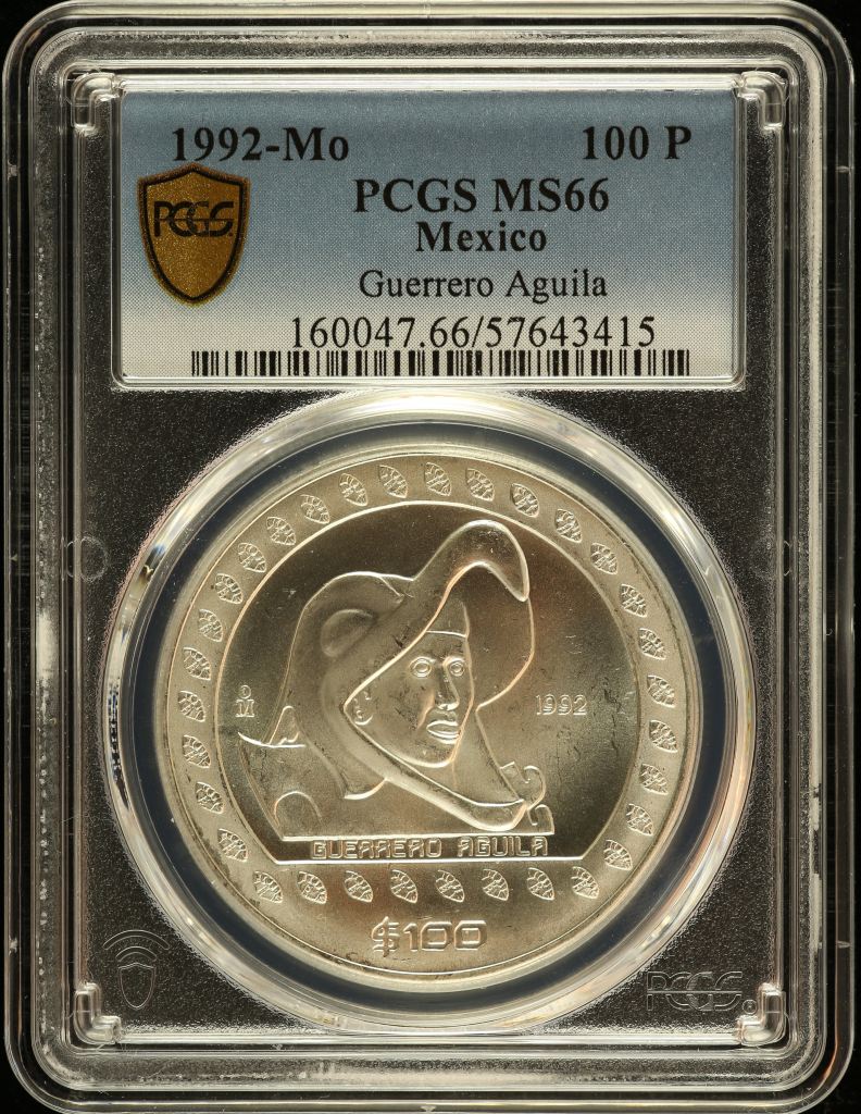 Modern Silver & Minors 100 Peso 1992 Mo PCGS MS66 0150565
