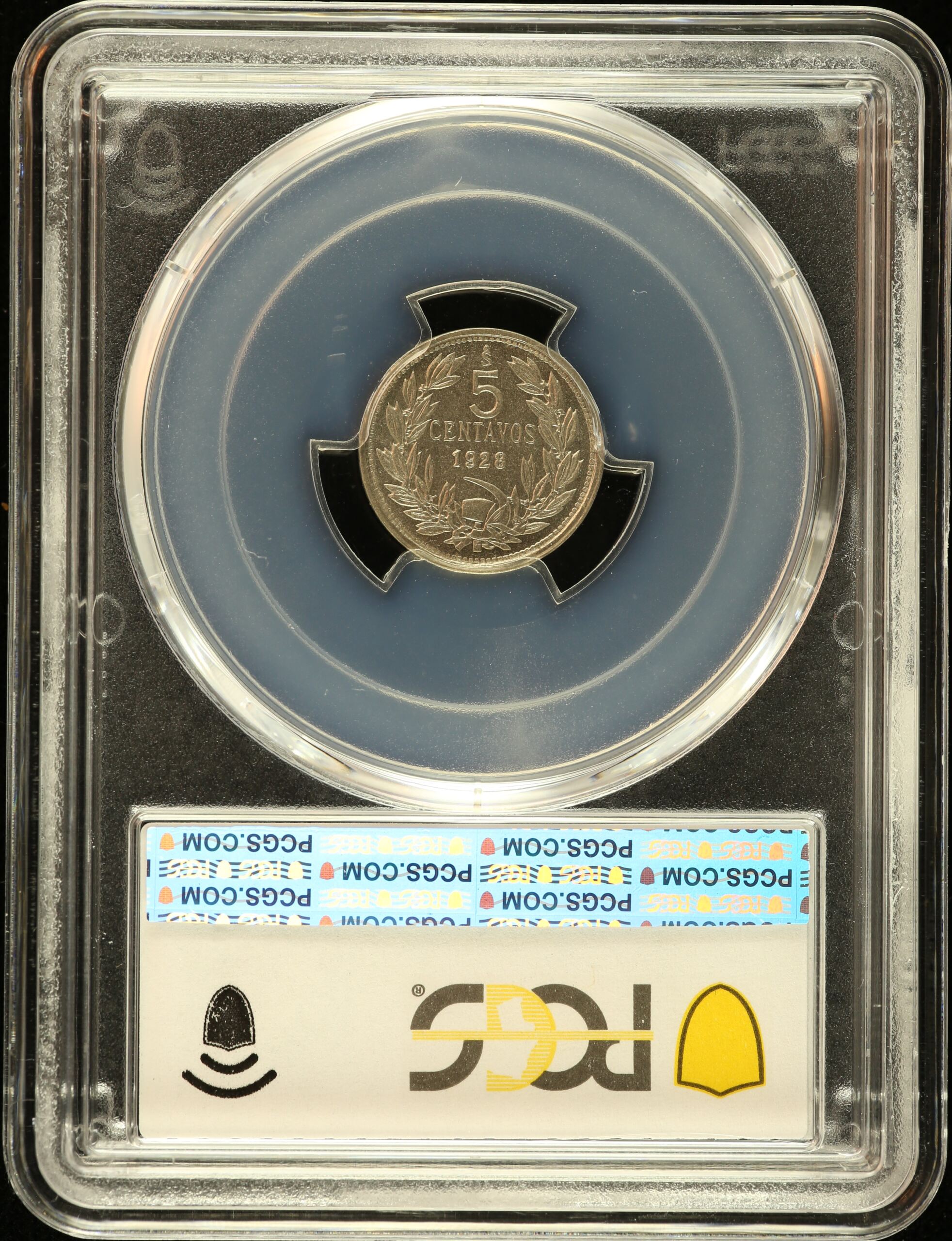 Chile Latin American Coins Chile 5 Centavo 1928 So PCGS MS66 0151092 Chile 5 Centavo 1928 So PCGS MS66 0151092Chile 5 Centavo 1928 So PCGS MS66 0151092 - Image 2