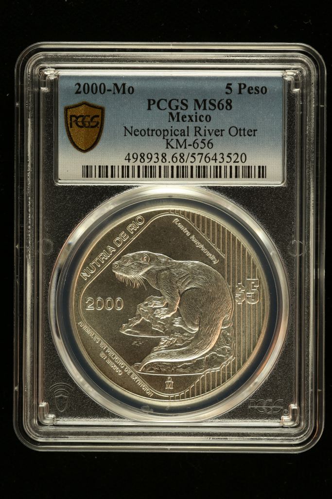 Modern Silver & Minors 5 Peso 2000 Mo KM-656 PCGS MS68 0150465