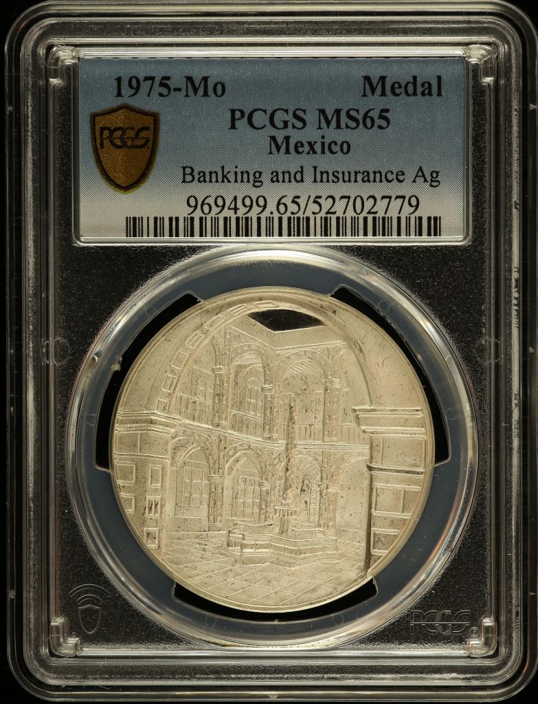 Medals & Tokens Banking and Insurance Silver Medal 1975 Mo PCGS MS65 0150777