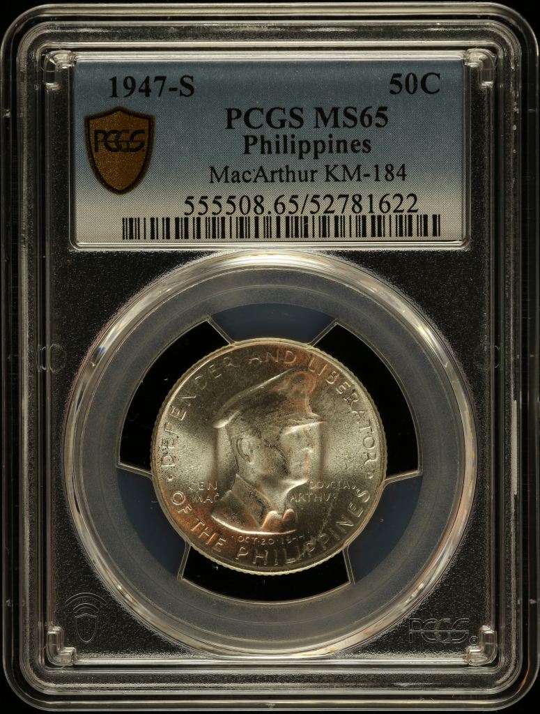 Philippines 50 Centavos 1947 S KM-184 PCGS MS65 0150218