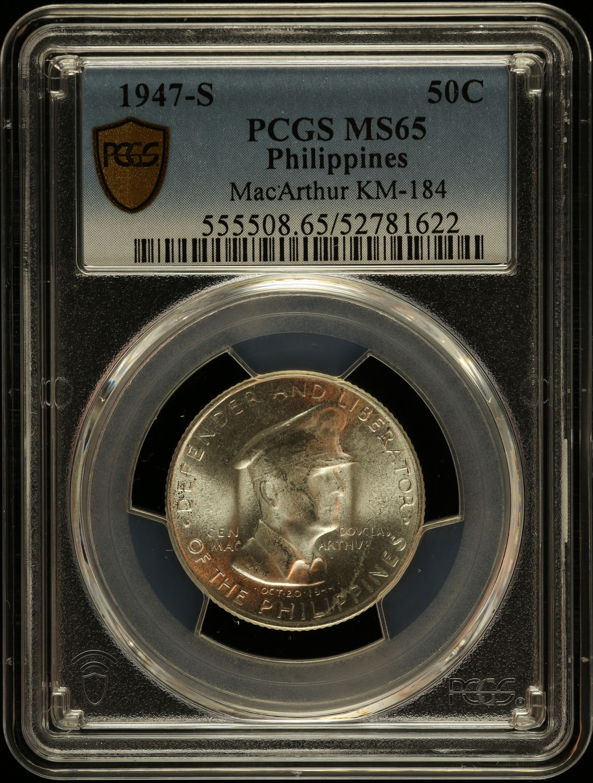 Philippines 50 Centavos 1947 S KM-184 PCGS MS65 0150218