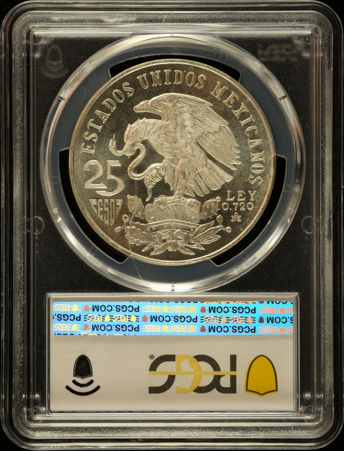 Modern Silver & Minors 25 Peso 1968 Mo KM-479.1 PCGS MS66 0150581Modern Silver & Minors 25 Peso 1968 Mo KM-479.1 PCGS MS66 0150581 - Image 2