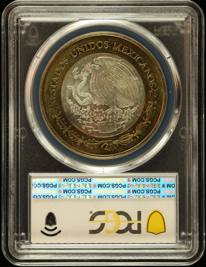 Modern Silver & Minors 100 Peso 2005 Mo KM-758 PCGS MS64 0150567Modern Silver & Minors 100 Peso 2005 Mo KM-758 PCGS MS64 0150567 - Image 2