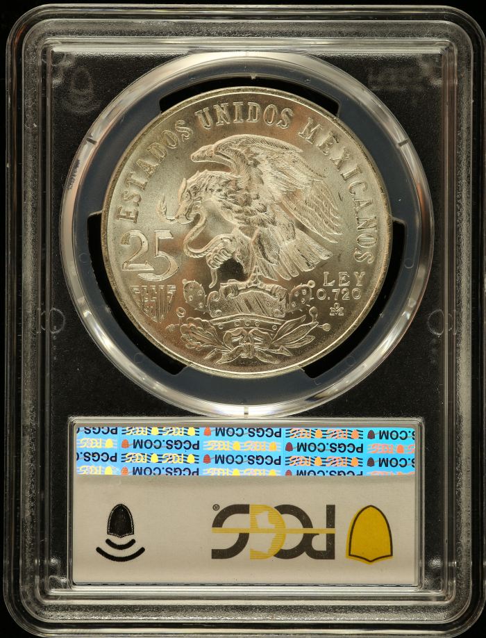 Modern Silver & Minors 25 Peso 1968 Mo KM-479.1 PCGS MS67 0150582Modern Silver & Minors 25 Peso 1968 Mo KM-479.1 PCGS MS67 0150582 - Image 2