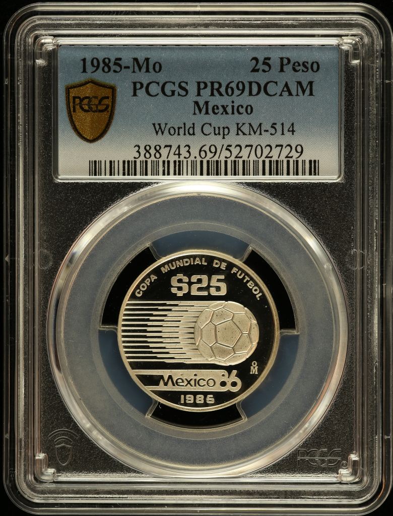 Modern Silver & Minors 25 Peso 1985 Mo KM-514 PCGS PR69DCAM 0150751