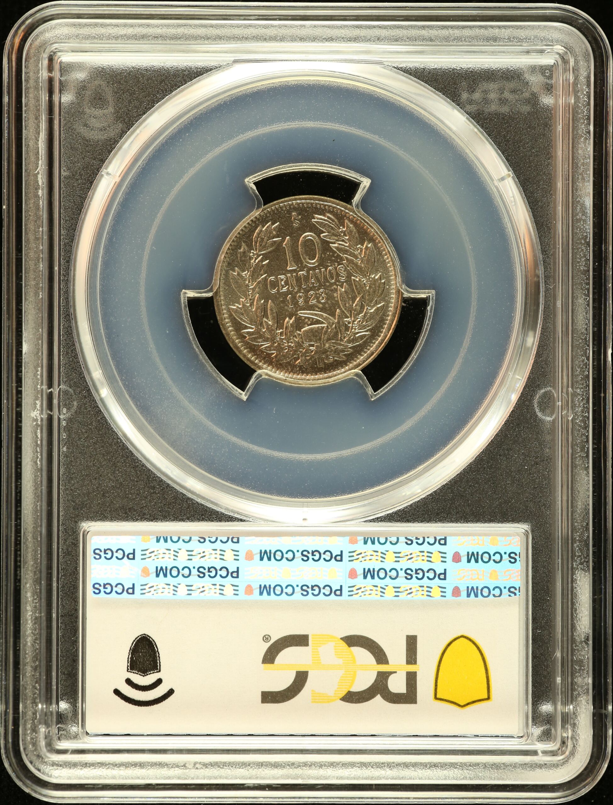 Chile Latin American Coins Chile 10 Centavo 1923 So PCGS MS65 0151096 Chile 10 Centavo 1923 So PCGS MS65 0151096Chile 10 Centavo 1923 So PCGS MS65 0151096 - Image 2