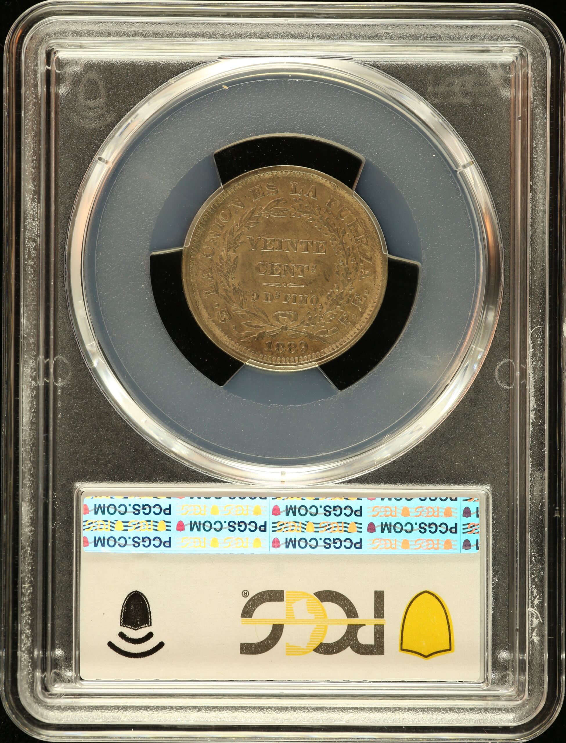 Bolivia Latin American Coins Bolivia 20 Centavo 1889 Pts FE PCGS AU58 0151189 Bolivia 20 Centavo 1889 Pts FE PCGS AU58 0151189Bolivia 20 Centavo 1889 Pts FE PCGS AU58 0151189 - Image 2