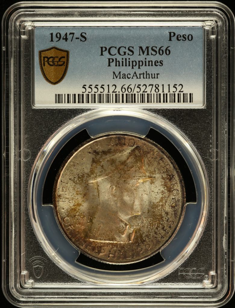 Philippines Peso 1947 S PCGS MS66 0150225