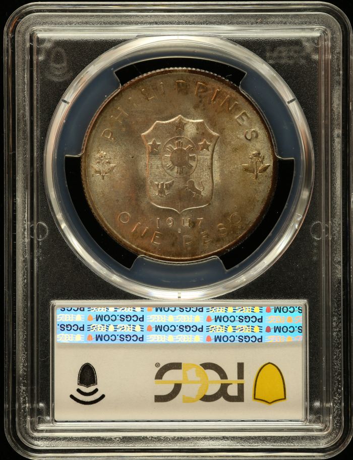 Philippines Peso 1947 S PCGS MS66 0150225Philippines Peso 1947 S PCGS MS66 0150225 - Image 2