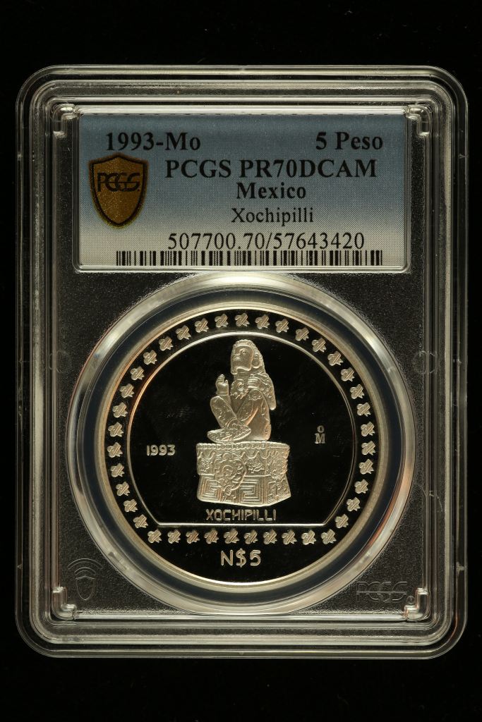 Modern Silver & Minors 5 Peso 1993 Mo PCGS PR70DCAM 0150470