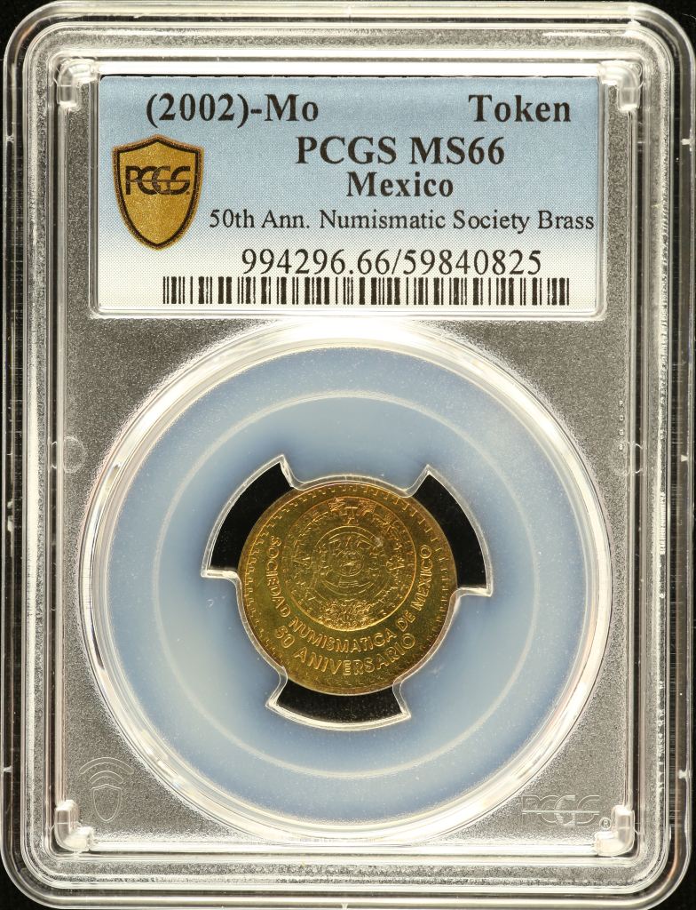 Medals & Tokens 50th Anniversary Numismatic Society Token (2002) Mo PCGS MS66 0151539