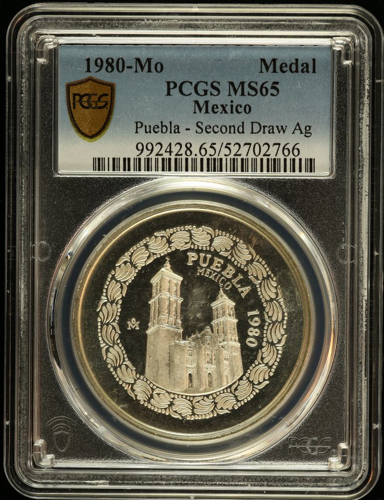 Medals & Tokens Pueble - Second Draw Silver Medal 1980 Mo PCGS MS65 0150782