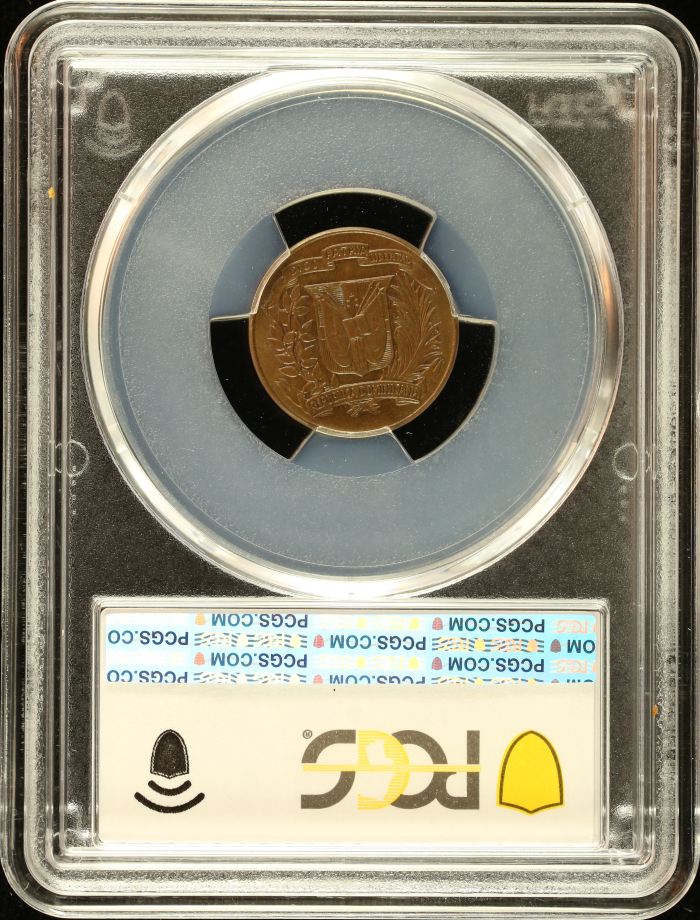 Dominican Republic Centavo 1959 PCGS MS64BN 0151031Dominican Republic Centavo 1959 PCGS MS64BN 0151031 - Image 2