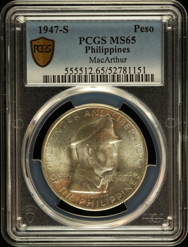 Philippines Peso 1947 S PCGS MS65 0150226