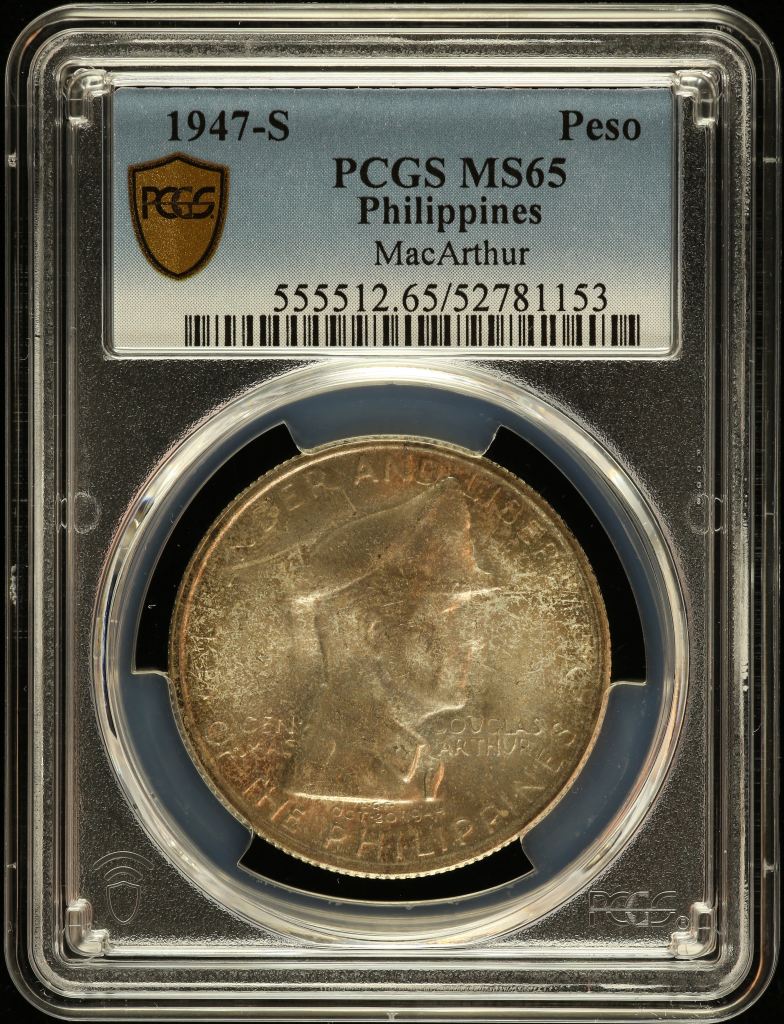 Philippines Peso 1947 S PCGS MS65 0150227