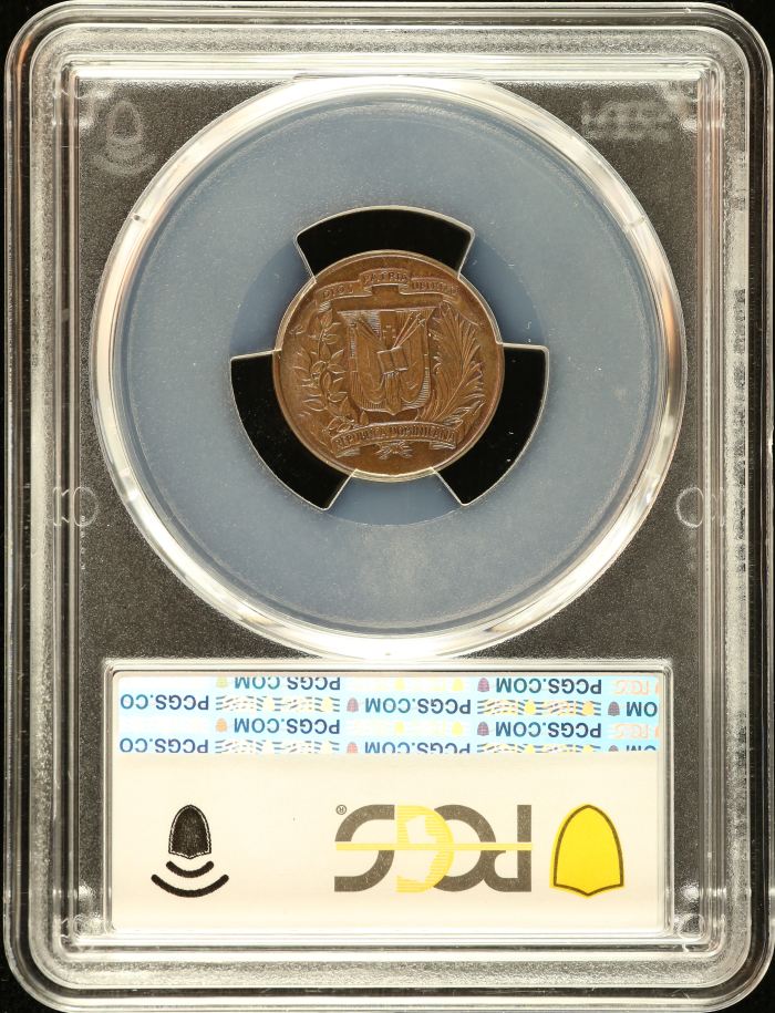 Dominican Republic Centavo 1942 PCGS MS64BN 0151126Dominican Republic Centavo 1942 PCGS MS64BN 0151126 - Image 2