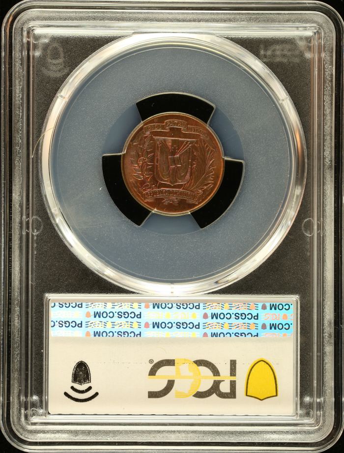 Dominican Republic Centavo 1942 PCGS MS65BN 0151033Dominican Republic Centavo 1942 PCGS MS65BN 0151033 - Image 2