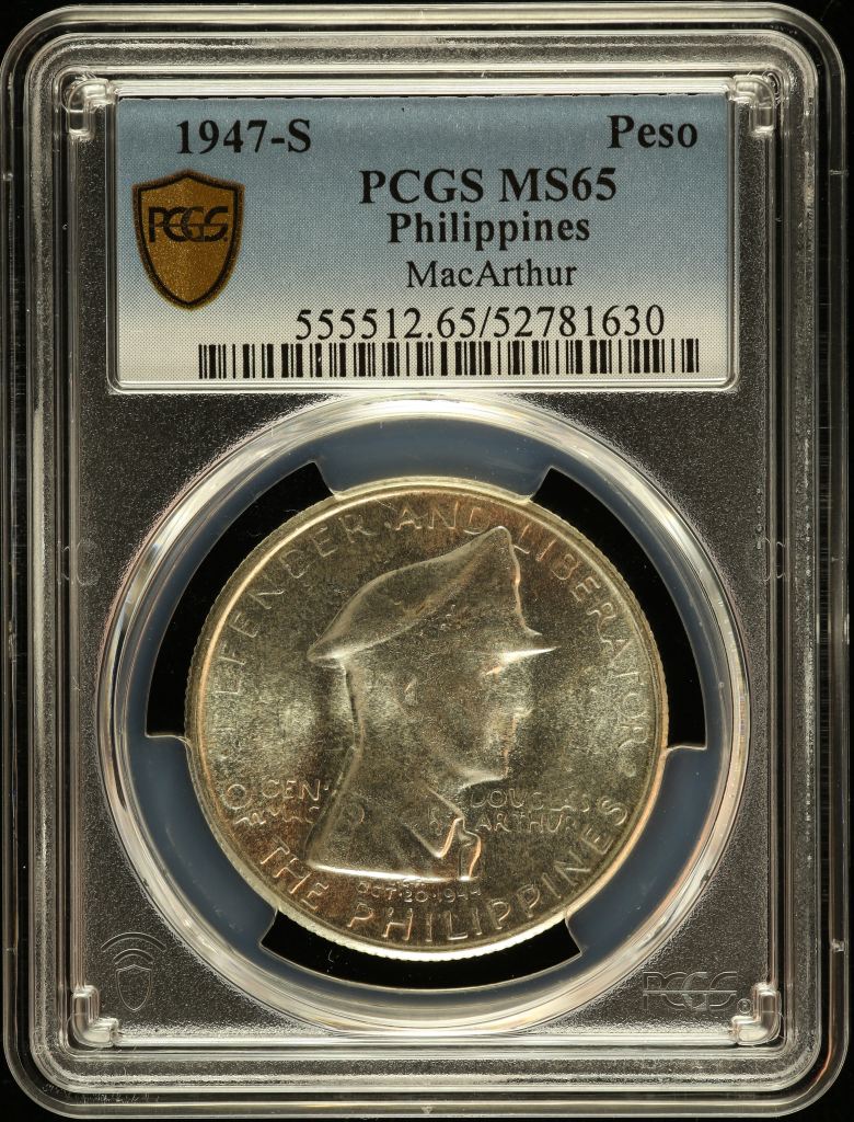 Philippines Peso 1947 S PCGS MS65 0150228