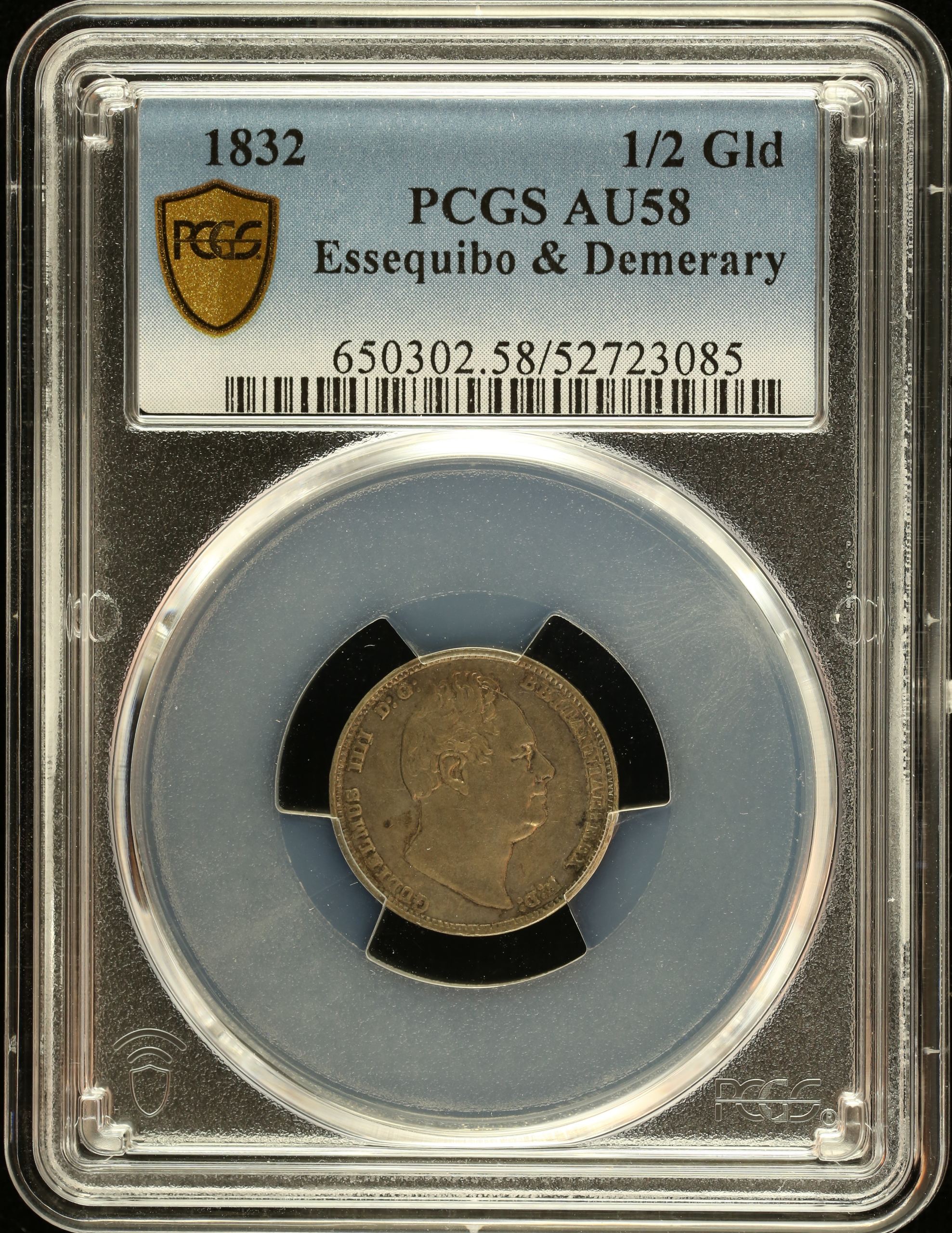 Essequibo & Demerary 1/2 Gld 1832 PCGS AU58 0151034