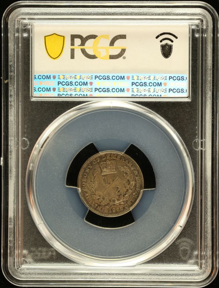 Essequibo & Demerary 1/2 Gld 1832 PCGS AU58 0151034Essequibo & Demerary 1/2 Gld 1832 PCGS AU58 0151034 - Image 2
