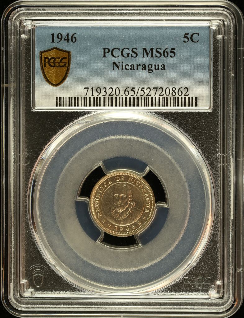 Nicaragua 5 Centavo 1946 PCGS MS65 0151035