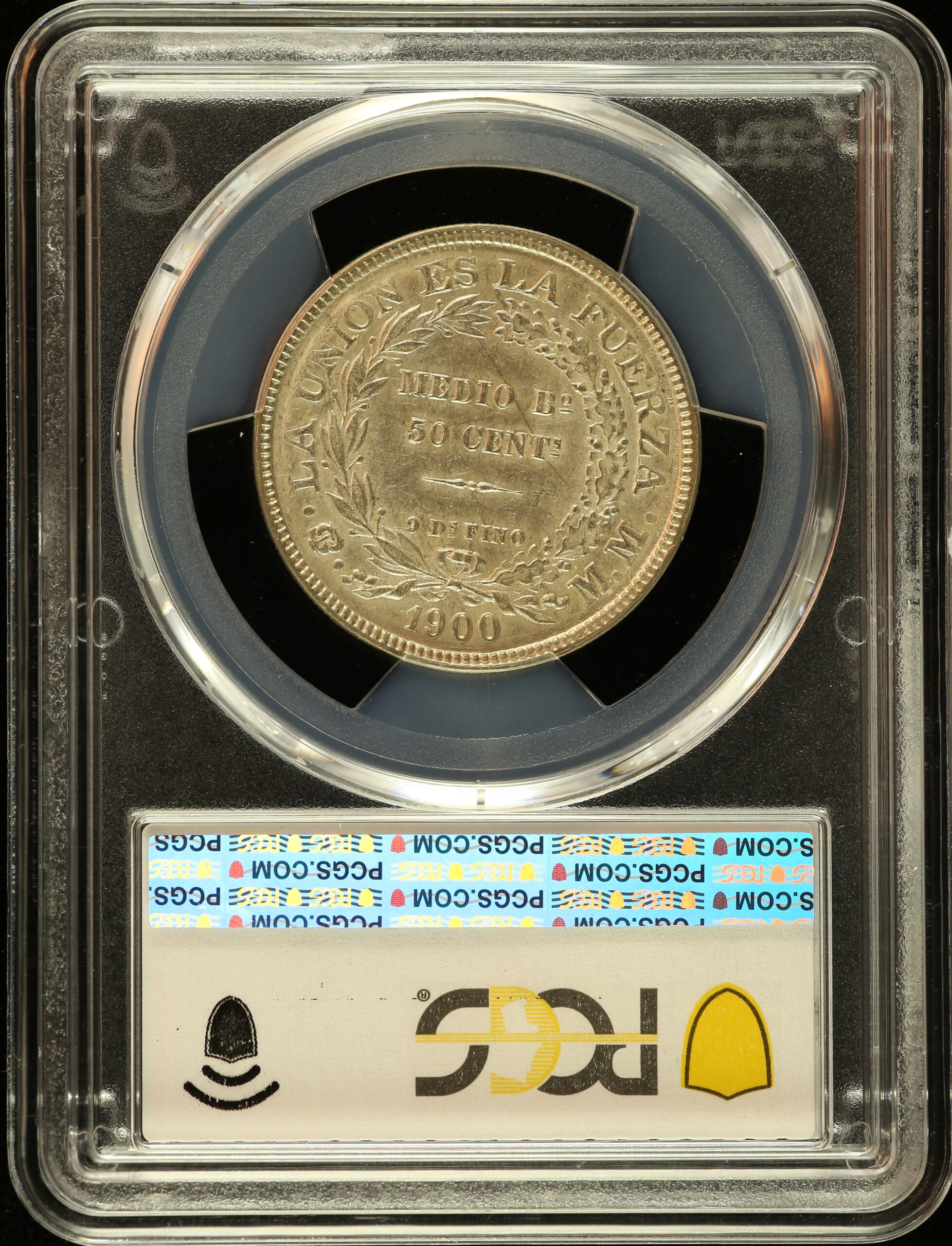 Bolivia Latin American Coins Bolivia 50 Centavo 1900 Pts MM KM-175.1 PCGS AU58 0151194 Bolivia 50 Centavo 1900 Pts MM KM-175.1 PCGS AU58 0151194Bolivia 50 Centavo 1900 Pts MM KM-175.1 PCGS AU58 0151194 - Image 2