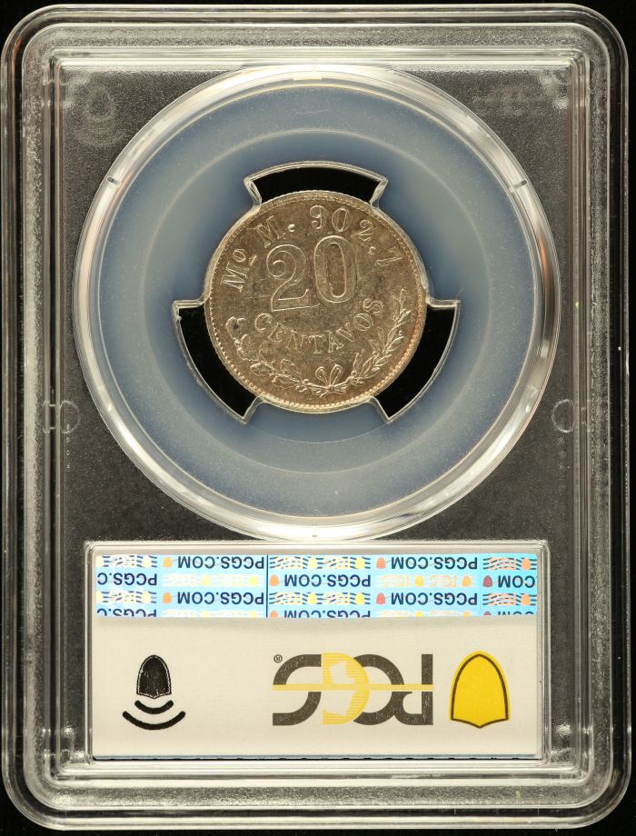 Republic Silver & Minors 20 Centavo 1898 Mo M PCGS MS62 0151545Republic Silver & Minors 20 Centavo 1898 Mo M PCGS MS62 0151545 - Image 2