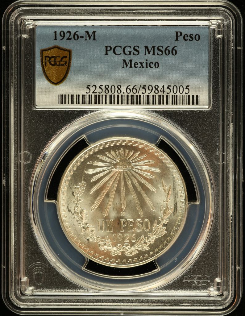 Modern Silver & Minors Peso 1926 M PCGS MS66 0150759